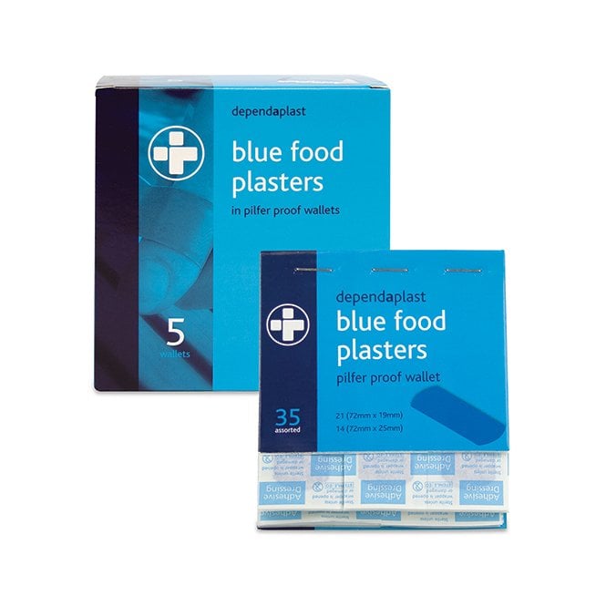 Click Medical Click Medical Dependaplast blue detectable pilfer proof plaster box 5x 40