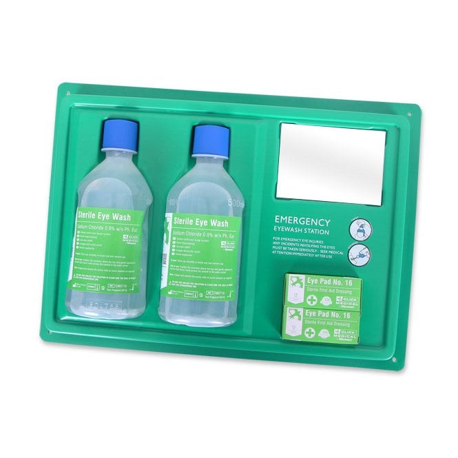 Click Medical Click Medical EYEWASH STATION C/W 2x500ml