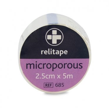 CLICK MEDICAL MICROPOROUS TAPE 2.5cm X 5m Bx 12