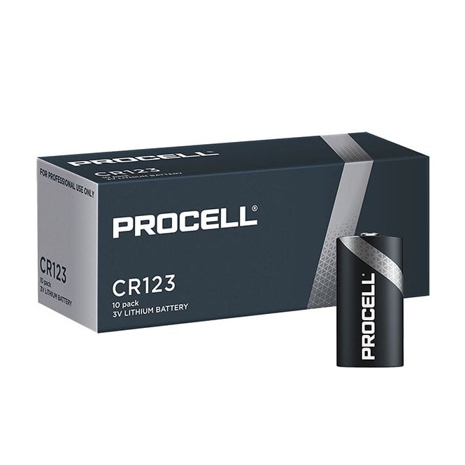 Click Medical Click Medical PROCELL CR123A 3V LITHIUM BATTERY PK 10