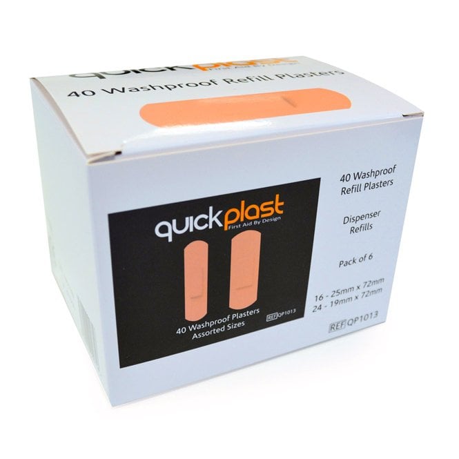 Click Medical Click Medical QUICKPLAST WATERPROOF PLASTERS Bx 6