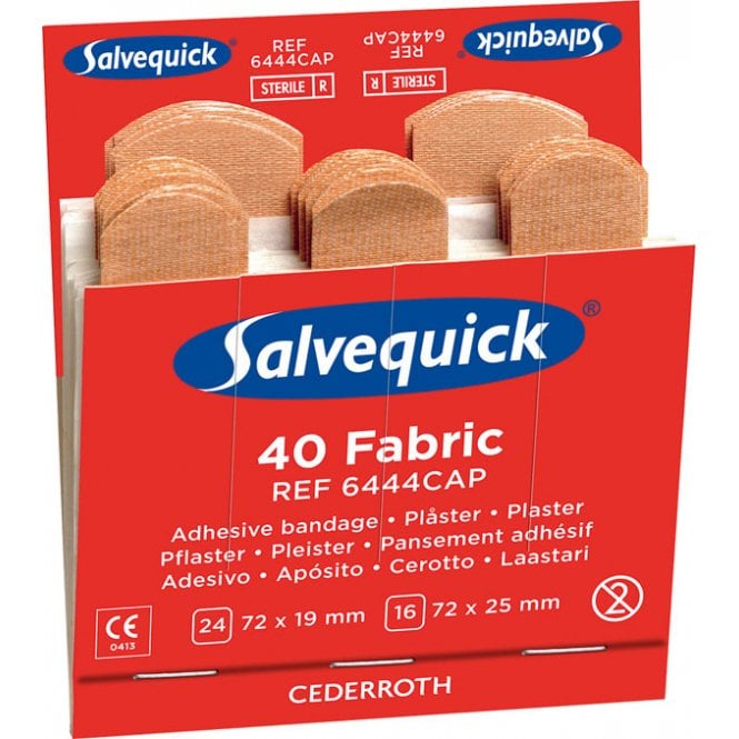 Click Medical Click Medical SALVEQUICK FABRIC PLASTERS REFILL Bx 6