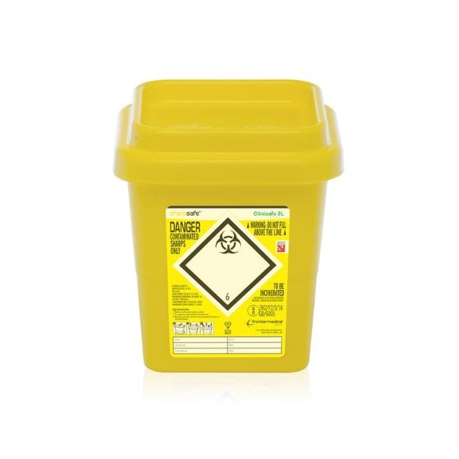 Click Medical Click Medical SHARP SAFE CONTAINER 3LTR