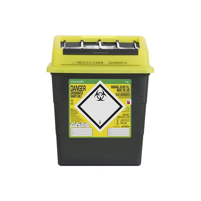 Click Medical Click Medical SHARP SAFE SHARPS BIN 13LTR