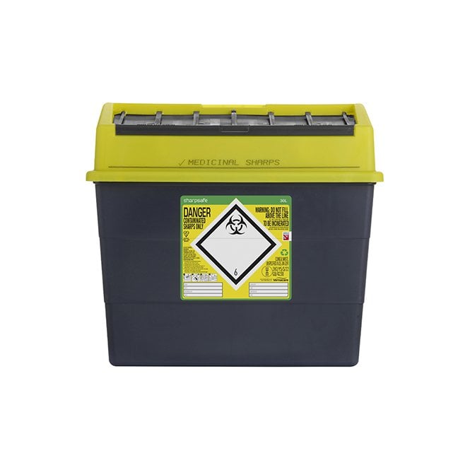 Click Medical Click Medical SHARP SAFE SHARPS BIN 30LTR