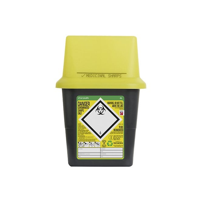 Click Medical Click Medical SHARP SAFE SHARPS BIN 4LTR