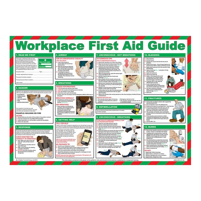 Click Medical Click Medical workplace first aid poster a600