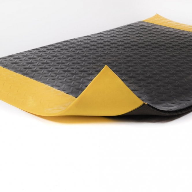 COBA Orthomat Comfort Plus Anti Fatigue Mat - Black/Yellow