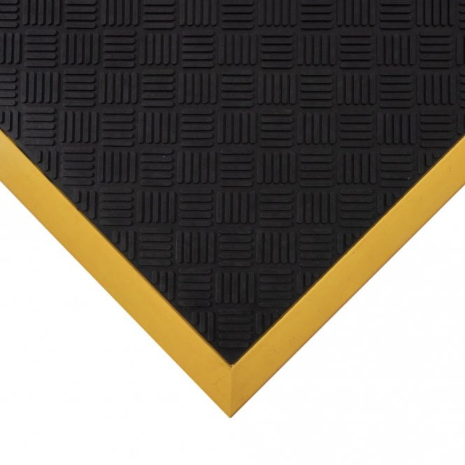 COBA Workplace Senso 0.9m x 1.8m Black/Yellow