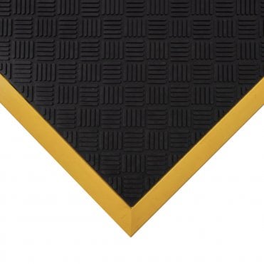 Workplace Senso 0.9m x 1.8m Black/Yellow