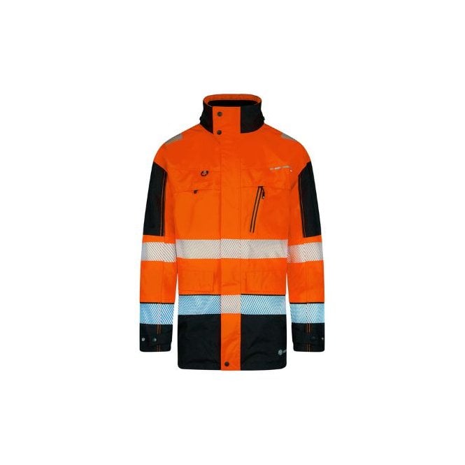 DELTIC DELTIC Hi-Vis Jacket Two Tone - Orange/Black