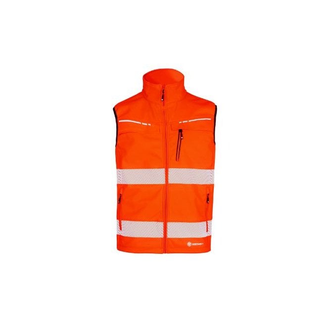 DELTIC DELTIC Hi-Vis Orange Soft Shell Bodywarmer