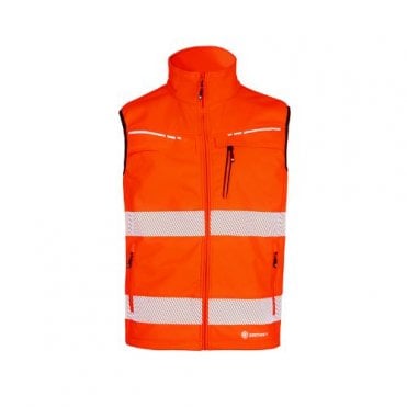 Hi-Vis Orange Soft Shell Bodywarmer