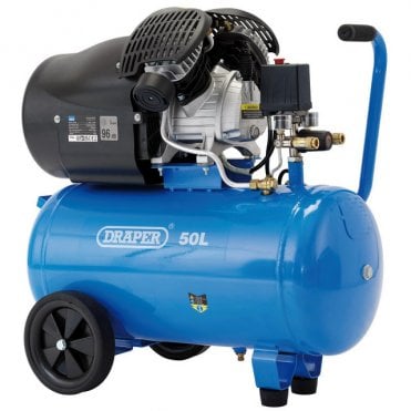 230V 50L Direct Drive V-Twin Air Compressor 2.2kW/3HP - 29355