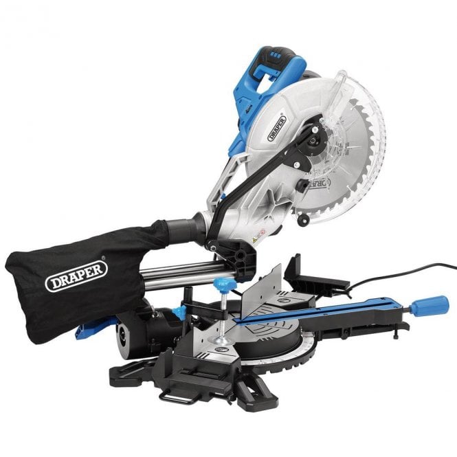 Draper 230V Sliding Compound Mitre Saw 255mm 1800W - 90170