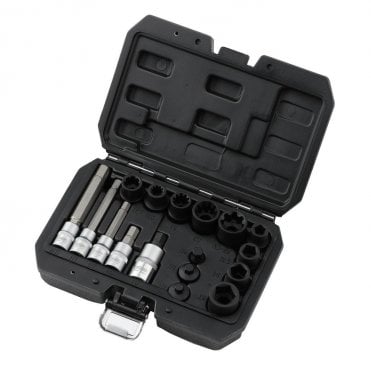 Brake Caliper Socket and Bit Set - 17 Piece - 07114
