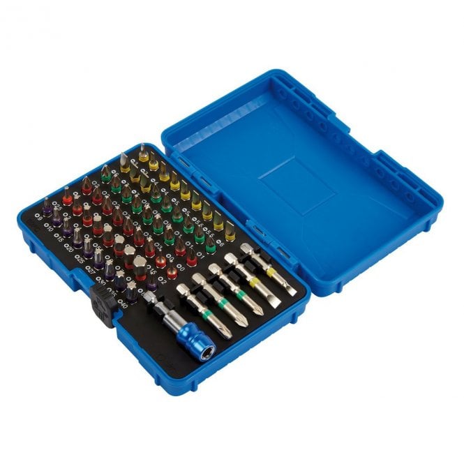 Draper Coloured Screwdriver Bit Set - 60 Piece - 82405