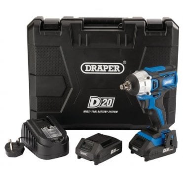 D20 20V Brushless Impact Wrench 1/2inch Sq. Dr. with Batteries and Charger - 55343