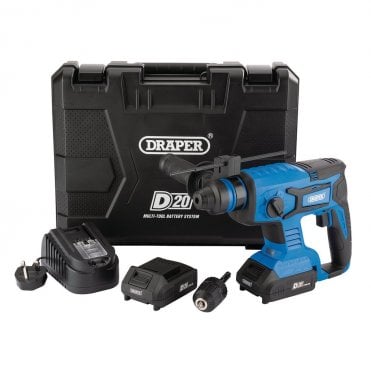 D20 20V Brushless SDS+ Rotary Hammer Drill with Batteries and Charger - 00592