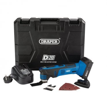 D20 20V Oscillating Multi-Tool with 2.0Ah Battery and Charger - 00595