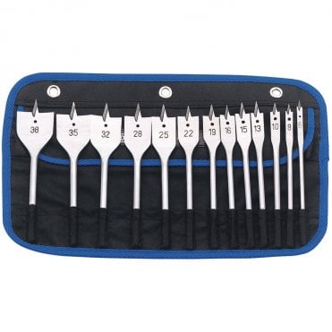 Flat Wood Bit Set - 13 Piece - 82634