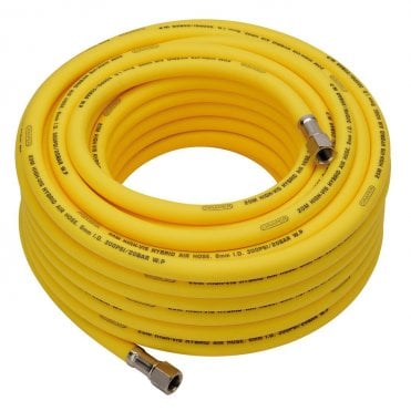 High-Vis Hybrid Air Hose 20m x 8mm 1/4 inch BSP - Yellow - 31736