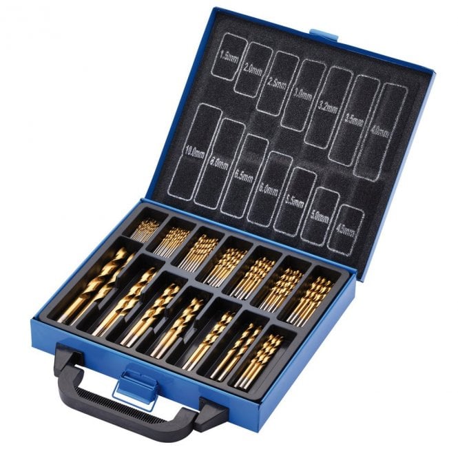 Draper HSS Titanium Nitride Coated Drill Bit Set - 99 Piece - 08887