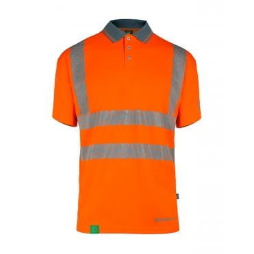 Envirowear recyclable hi-vis polo shirt or