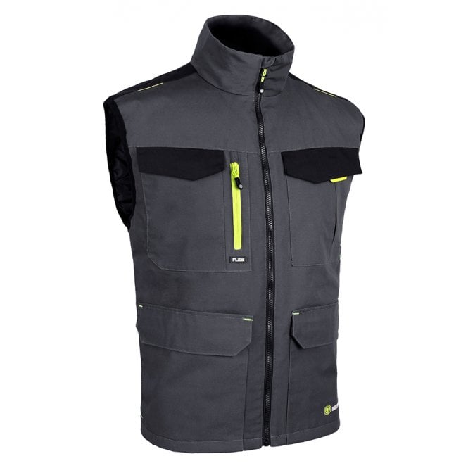 FLEX FLEX workwear bodywarmer two-tone gy bl