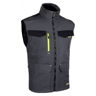 Flex workwear bodywarmer two-tone gy bl