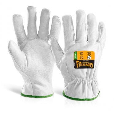 Glovezilla cut resistant drivers glove white