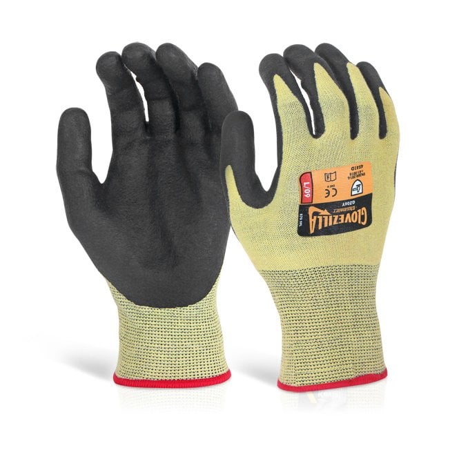 GLOVEZILLA GLOVEZILLA nitrile palm coated glove yellow