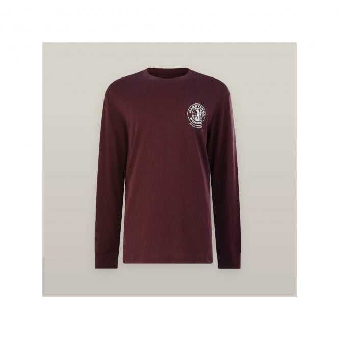Hard Yakka  Heritage Icon Long Sleeve T-Shirt - Burgundy