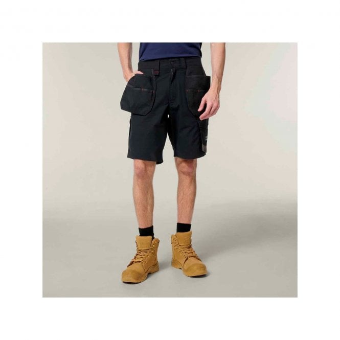 Hard Yakka  Raptor Active Holster Pocket Shorts - Black