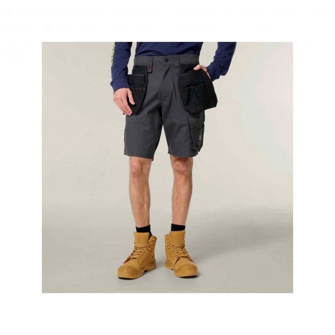 Hard Yakka  Raptor Active Holster Pocket Shorts - Graphite