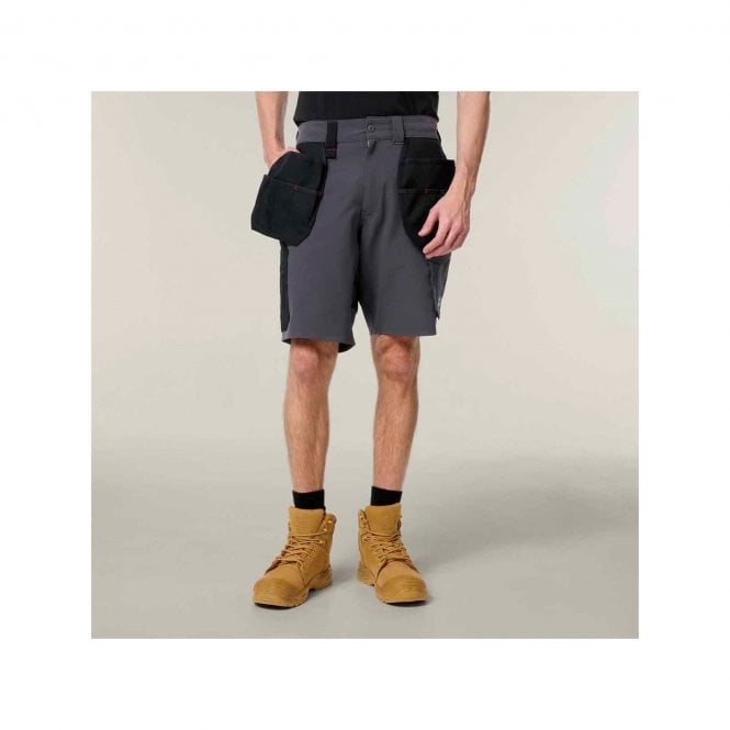 Hard Yakka  Toughmaxx Lite Holster Pocket Shorts - Graphite