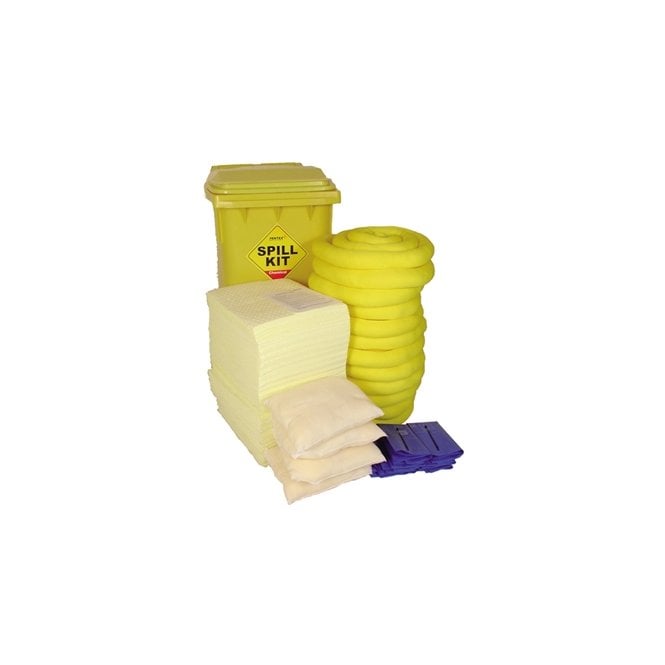 Hazchem Safety Chemical Spill Kit in Wheelie Bin