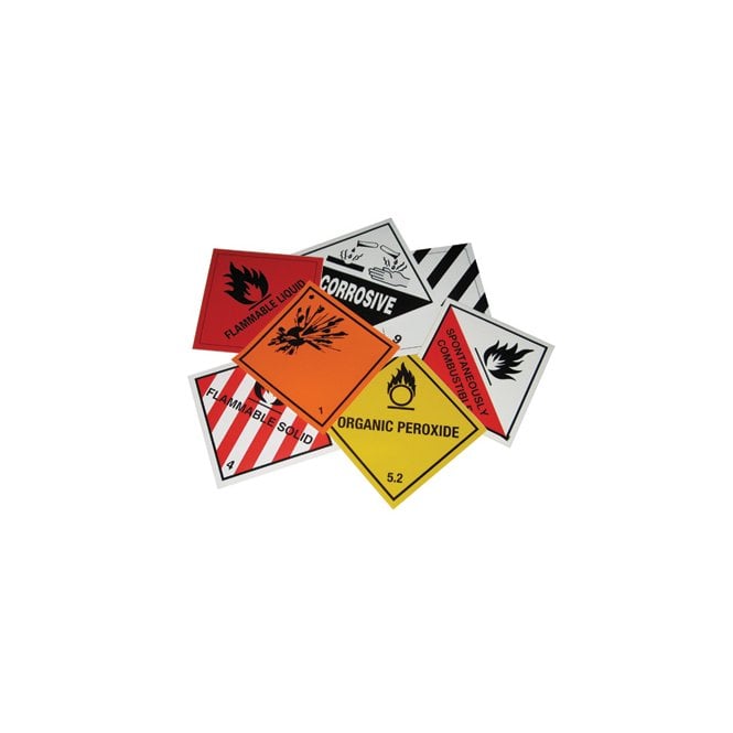 Hazchem Safety Hazard Warning Diamonds - S/A Vinyl