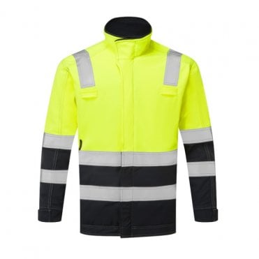 HAZTEC Osgard Inherent FR AS ARC Hi-Vis Class 1 Softshell Jacket