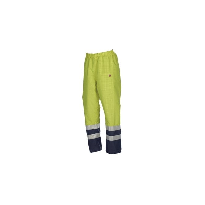 Hazchem Safety Hi Vis Over Trousers AS FR Waterproof Two Tone