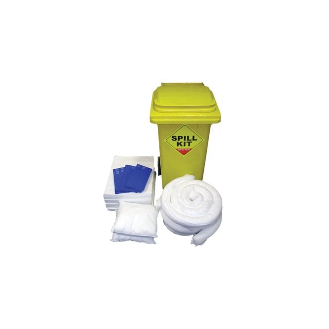 Hazchem Safety Oil & Fuel Spill Kit in Wheelie Bin