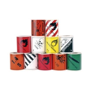 Rolls of 250 Hazardous Warning Diamonds