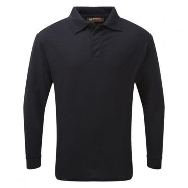 HAZTEC Boscan Inherent FR AS ARC Long Sleeve Poloshirt - Black