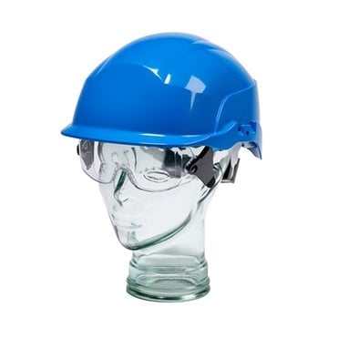 Spectrum Safety Helmet with Integral Goggles