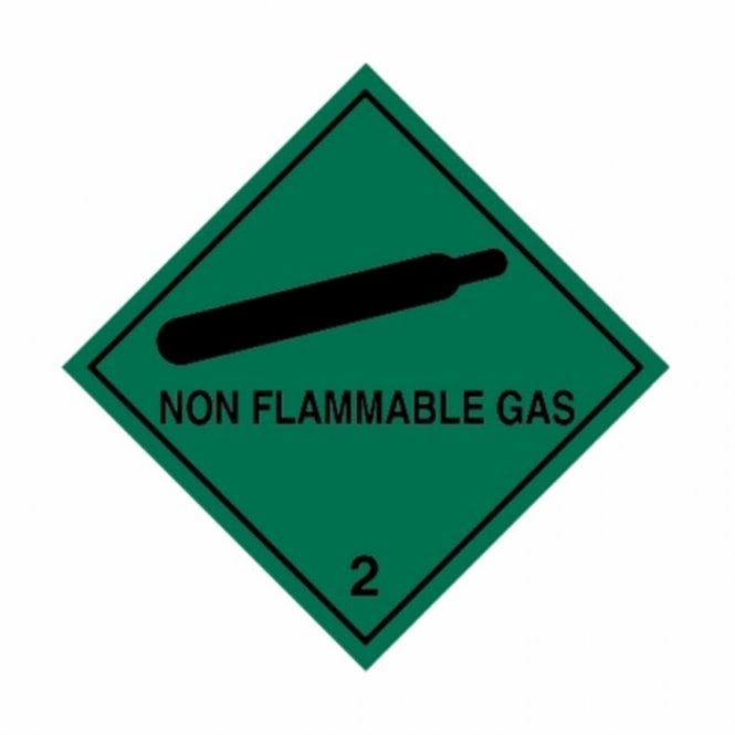 Hazchem Safety UN Hazard Warning Diamond Alum. 250x250mm Class 2 Non Flam. Gas