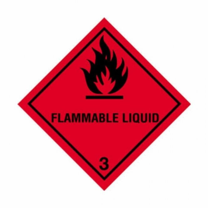 Hazchem Safety UN Hazard Warning Diamond Alum. 250x250mm Class 3 Flam. Liquid