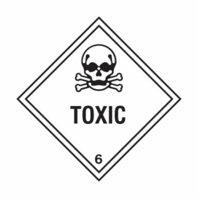 Hazchem Safety UN Hazard Warning Diamond Aluminium 250x250mm Class 6.1 Toxic