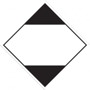 UN Hazard Warning Diamond Aluminium 250x250mm Limited Quantity