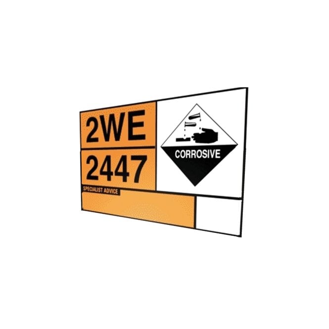 Hazchem Safety Tanker Plate Magnetic