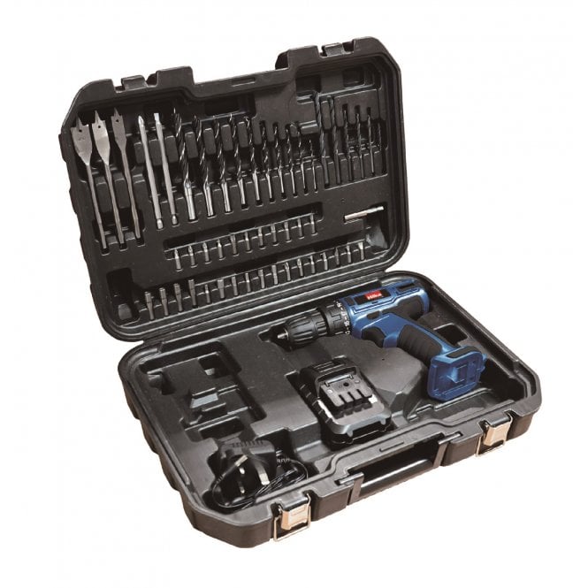 Hilka 18V Li-ion Cordless Drill/Driver with 50 Accessories